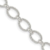 Sterling Silver Fancy Patterned Rolo Chain