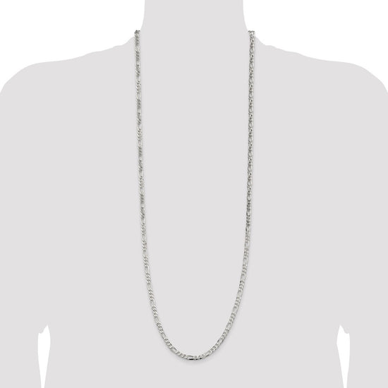 Sterling Silver 4.5mm Figaro Chain
