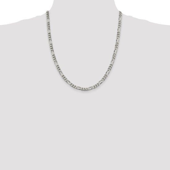 Sterling Silver 5.5mm Figaro Chain