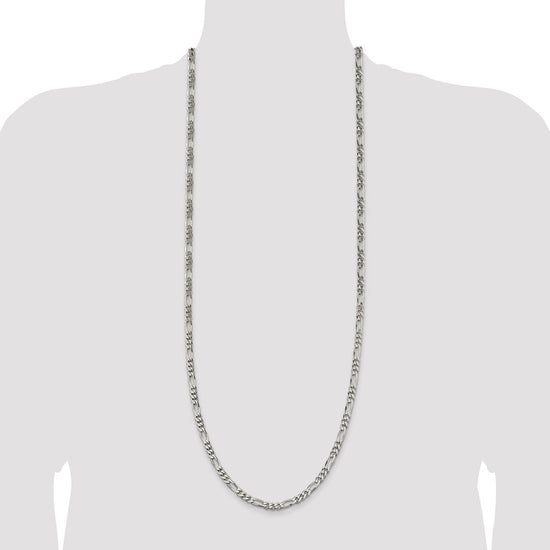 Sterling Silver 5.5mm Figaro Chain