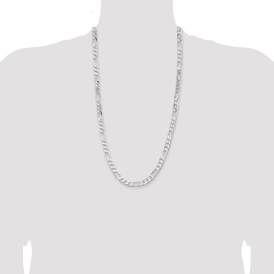 Sterling Silver 7.5mm Figaro Chain