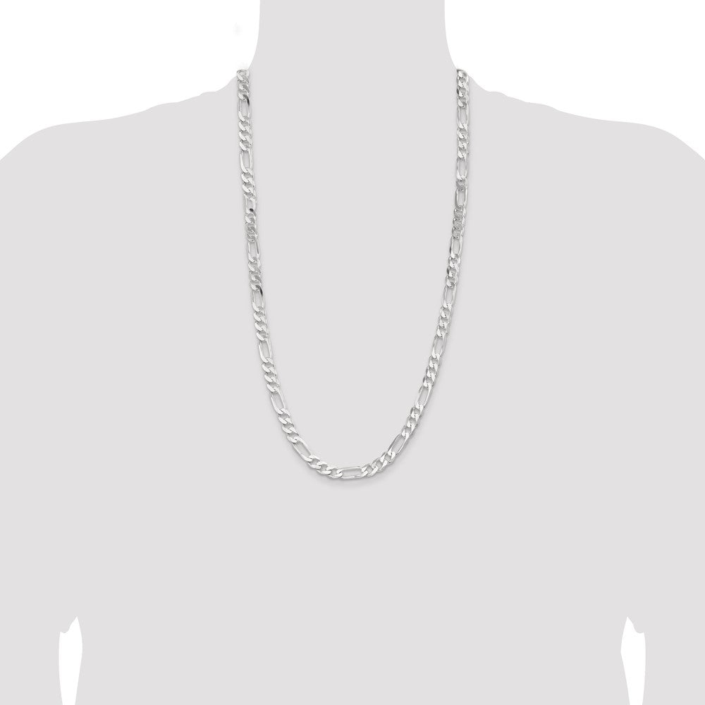 Sterling Silver 7.5mm Figaro Chain
