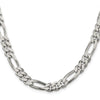 Sterling Silver Figaro Chain — 8 mm