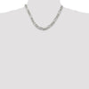 Sterling Silver Figaro Chain — 8 mm