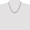 Sterling Silver Figaro Chain — 8 mm