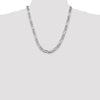 Sterling Silver Figaro Chain — 8 mm