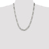 Sterling Silver Figaro Chain — 8 mm