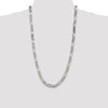 Sterling Silver Figaro Chain — 8 mm