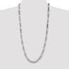 Sterling Silver Figaro Chain — 8 mm
