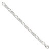 Sterling Silver Figaro Chain — 8 mm