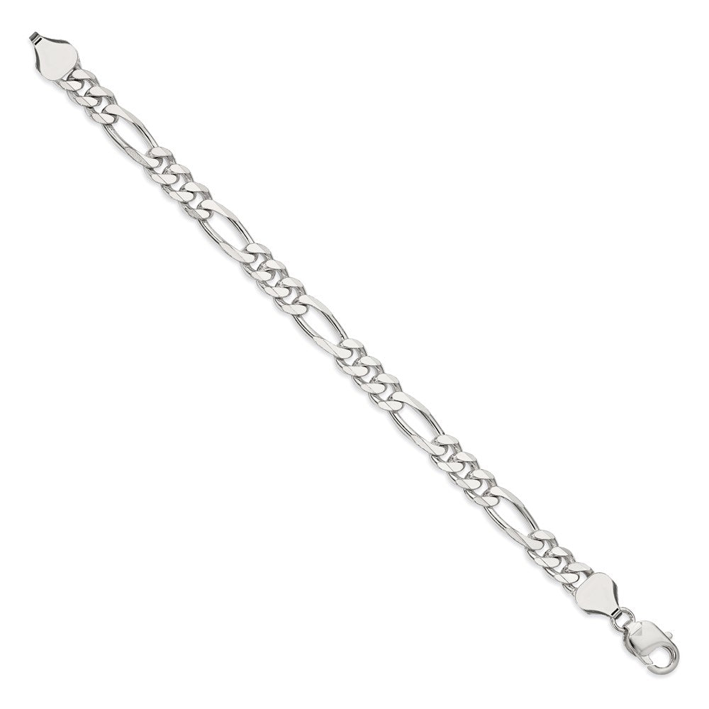 Sterling Silver Figaro Chain — 8 mm
