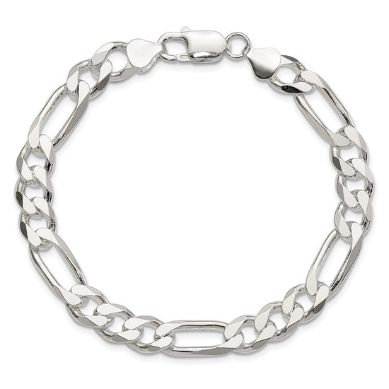 Sterling Silver Figaro Chain — 8 mm