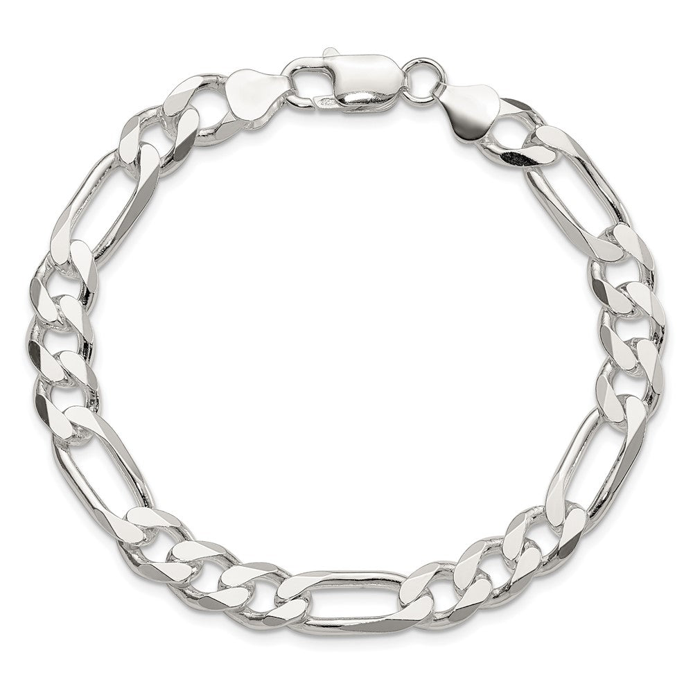 Sterling Silver Figaro Chain — 8 mm