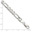 Sterling Silver Figaro Chain — 8 mm
