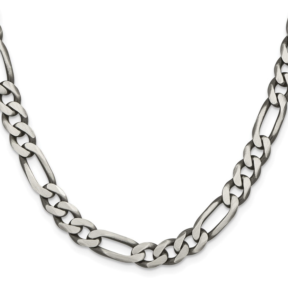 Sterling Silver Figaro Chain — 7.75 mm