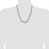 Sterling Silver Figaro Chain — 7.75 mm