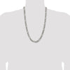 Sterling Silver Antiqued 7.75mm Figaro Chain