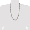 Sterling Silver Figaro Chain — 7.75 mm