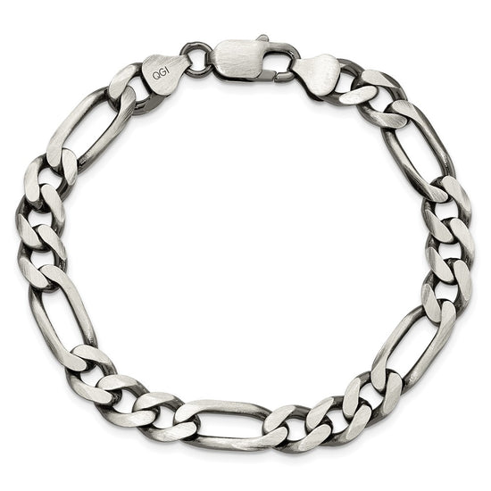 Sterling Silver Figaro Chain — 7.75 mm