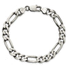 Sterling Silver Figaro Chain — 7.75 mm