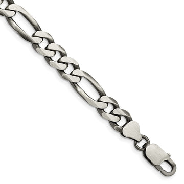 Sterling Silver Figaro Chain — 7.75 mm