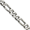Sterling Silver Figaro Chain — 7.75 mm