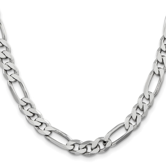 Sterling Silver Figaro Chain — 7.75 mm