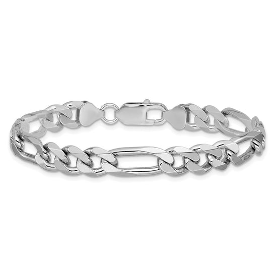 Sterling Silver Figaro Chain — 7.75 mm