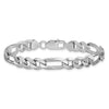 Sterling Silver Figaro Chain — 7.75 mm