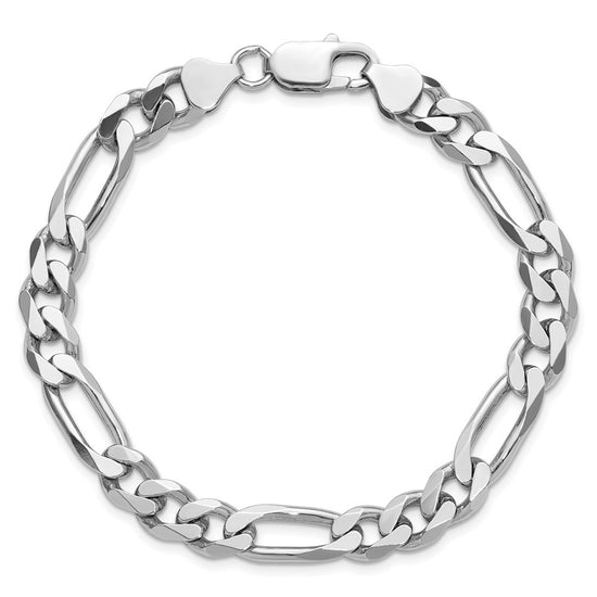 Sterling Silver Figaro Chain — 7.75 mm