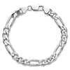 Sterling Silver Figaro Chain — 7.75 mm