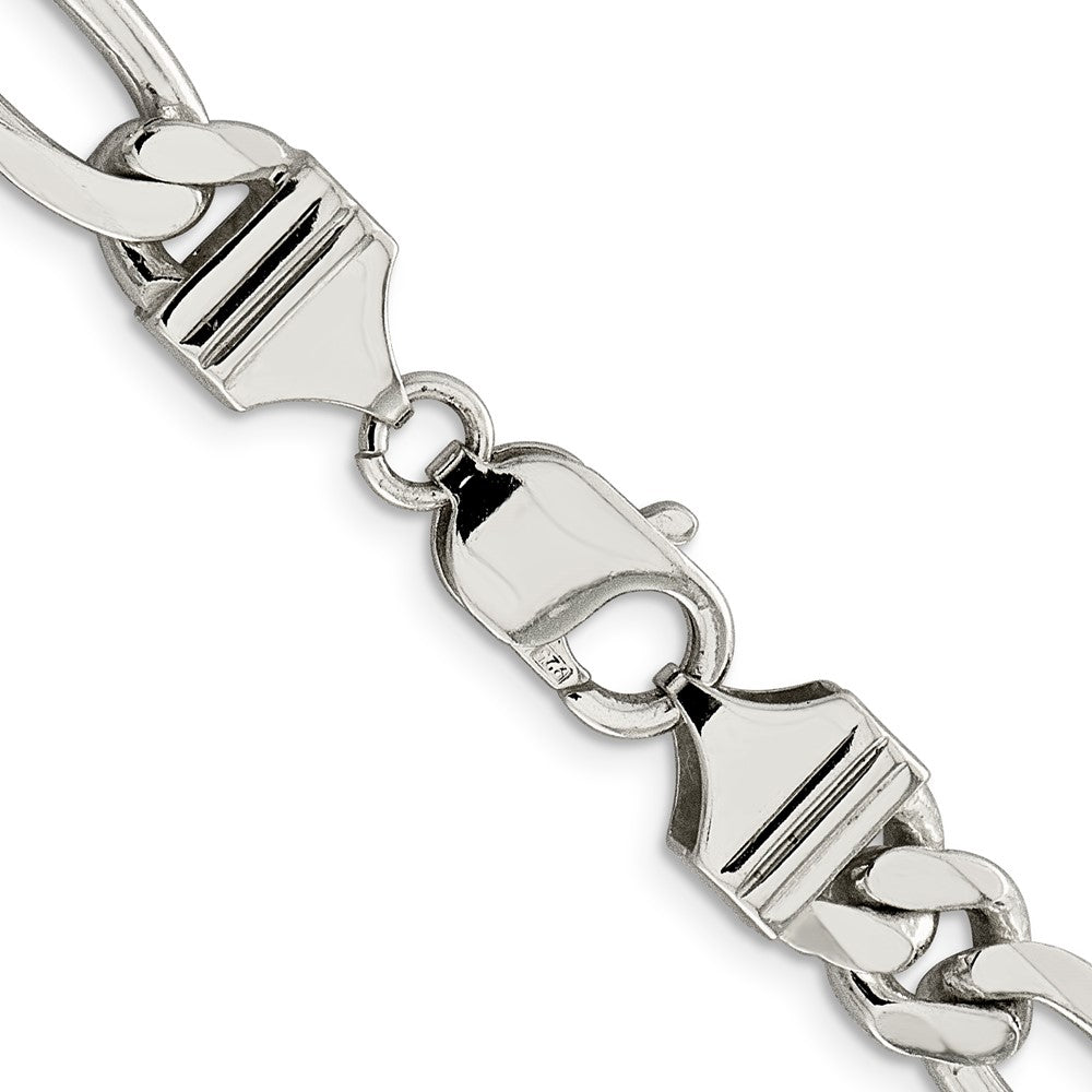 Sterling Silver 9mm Figaro Chain