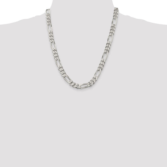 Sterling Silver 9mm Figaro Chain