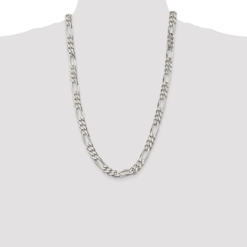 Sterling Silver 9mm Figaro Chain