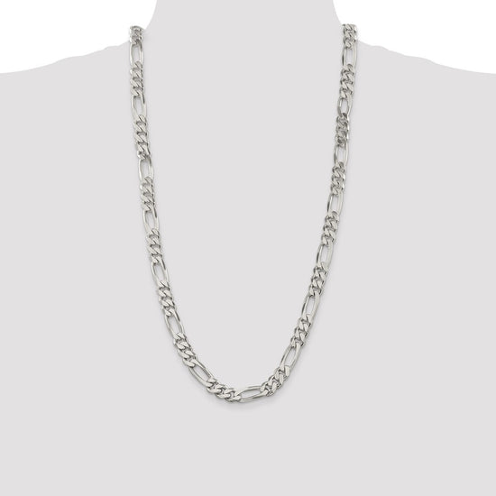 Sterling Silver 9mm Figaro Chain