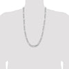 Sterling Silver Rhodium-plated 9mm Figaro Chain