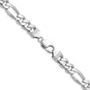 Sterling Silver Figaro Chain — 10.2 mm