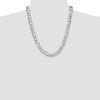 Sterling Silver Figaro Chain — 10.2 mm