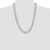 Sterling Silver Figaro Chain — 10.2 mm