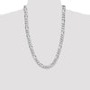 Sterling Silver Figaro Chain — 10.2 mm