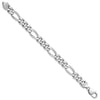 Sterling Silver Figaro Chain — 10.2 mm