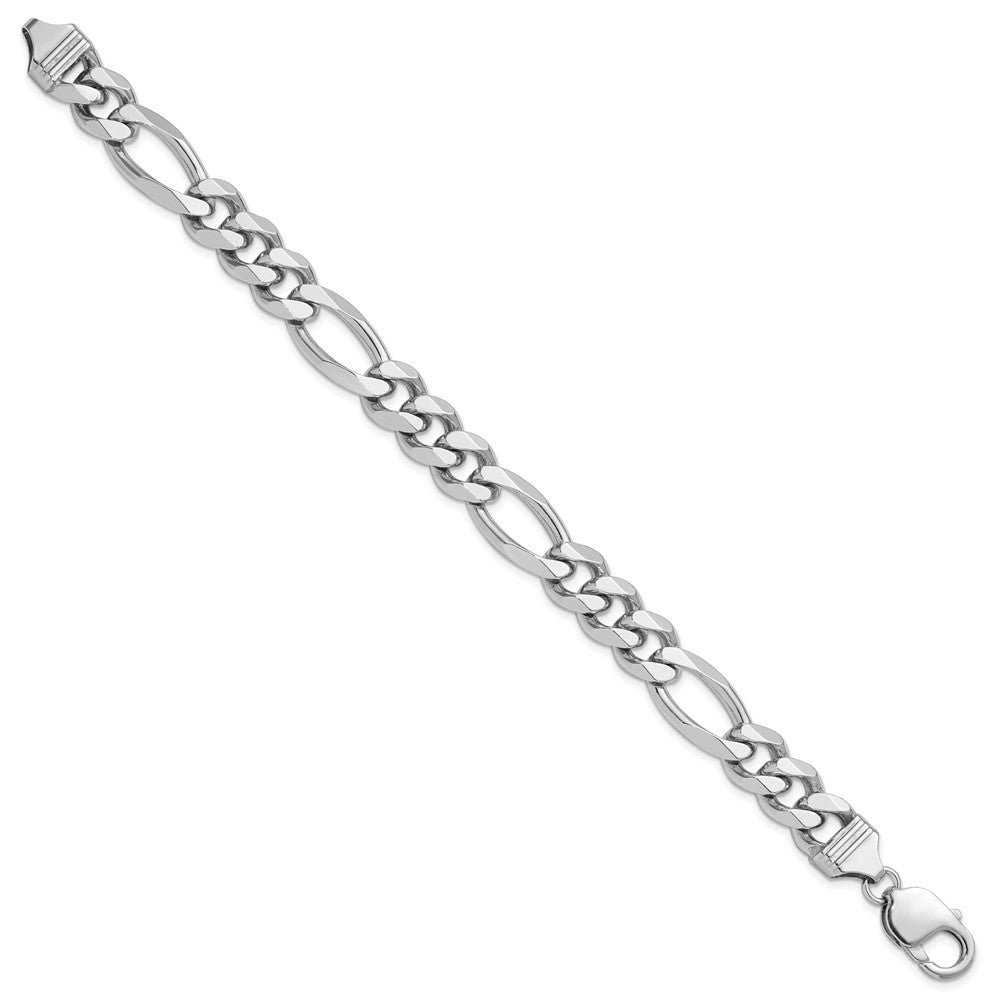 Sterling Silver Figaro Chain — 10.2 mm