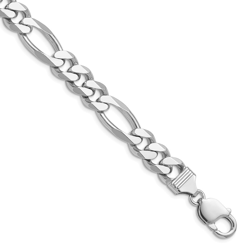 Sterling Silver Figaro Chain — 10.2 mm