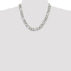 Sterling Silver Figaro Chain — 10.75 mm