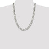 Sterling Silver Figaro Chain — 10.75 mm