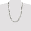 Sterling Silver Figaro Chain — 10.75 mm