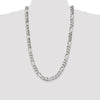 Sterling Silver 10.75mm Figaro Chain
