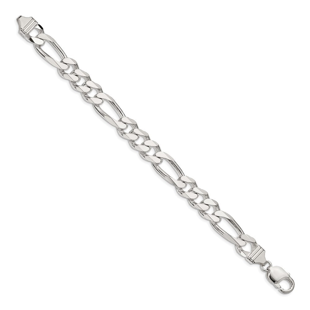 Sterling Silver Figaro Chain — 10.75 mm