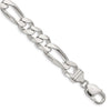 Sterling Silver Figaro Chain — 10.75 mm