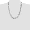 Sterling Silver Figaro Chain — 10.75 mm